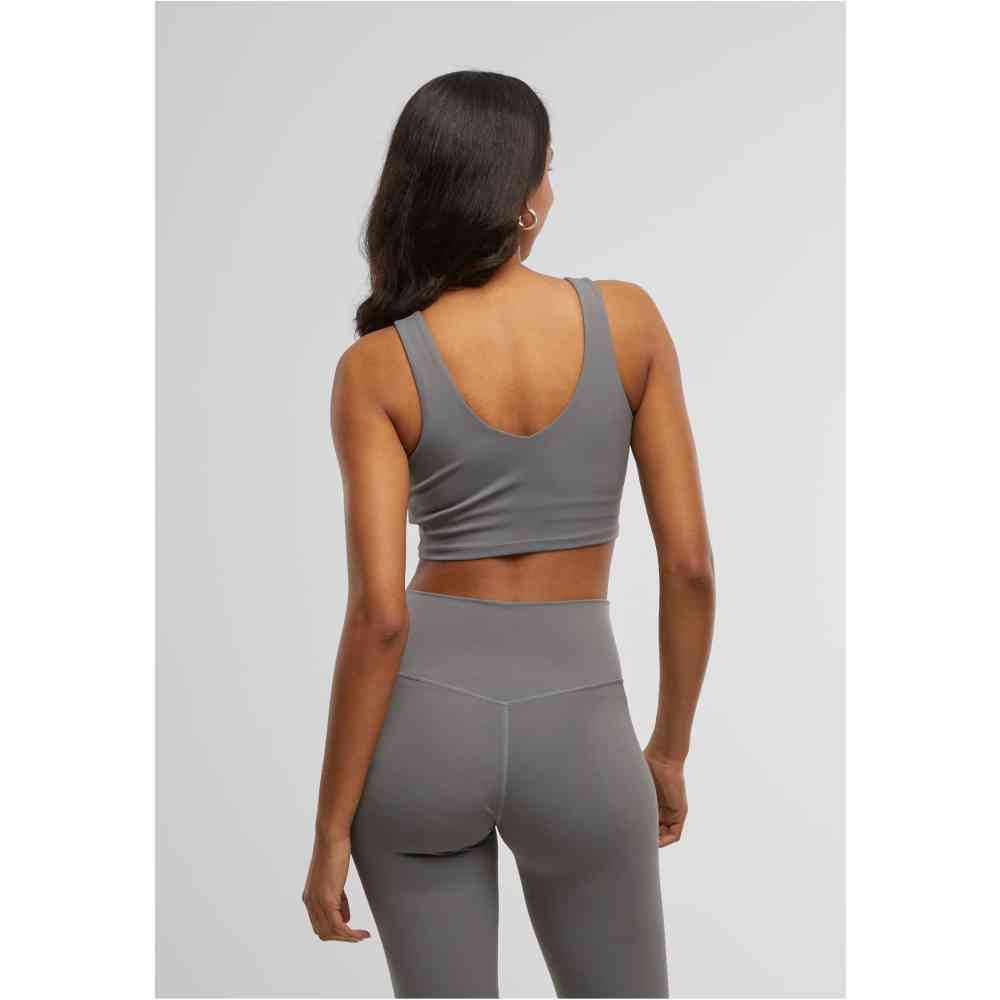 Urban Classics - Low back Sport-BH - Grau